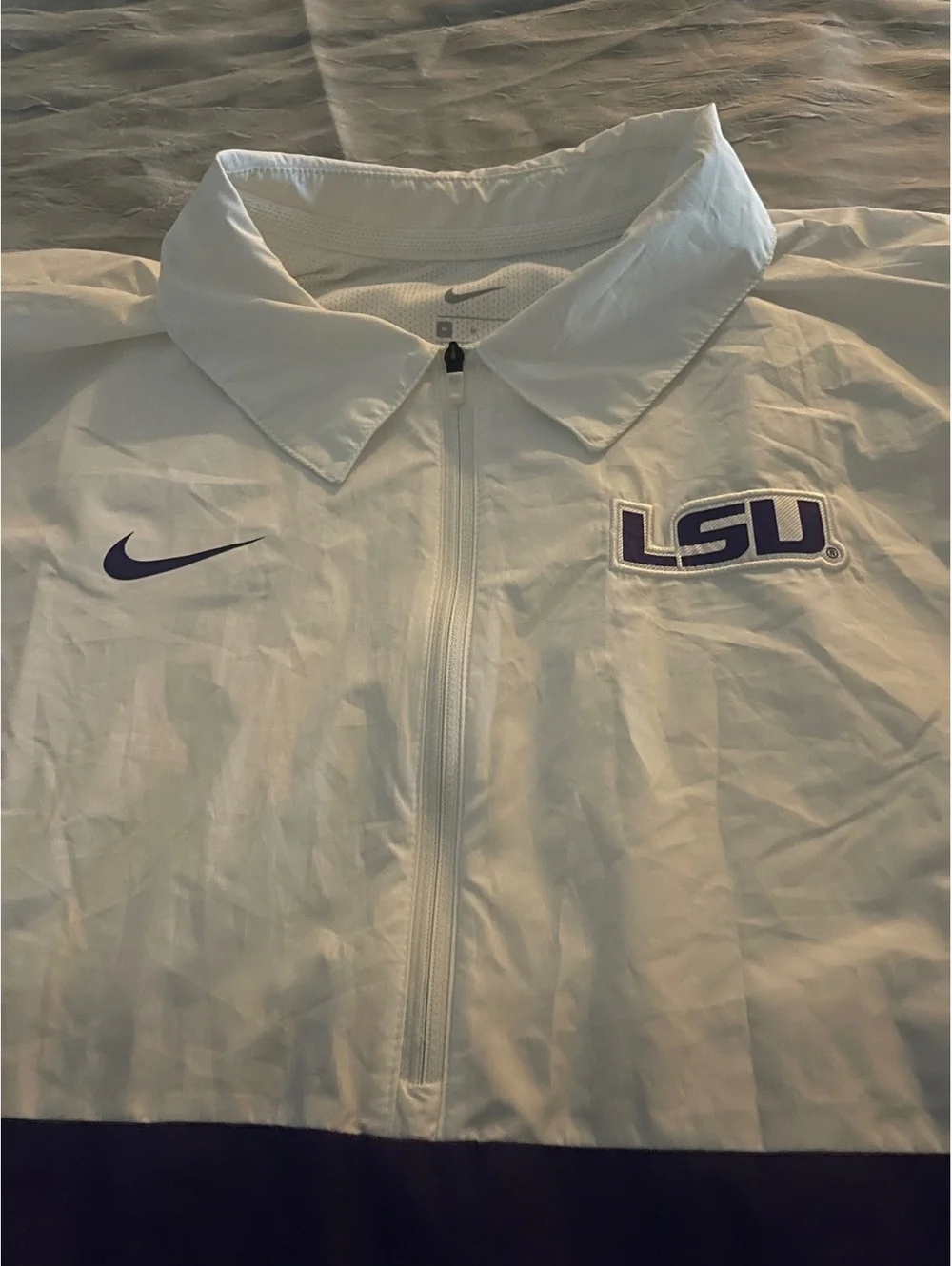 Nike LSU Tigers  Windbreaker Pullover Jacket Tech Fleece